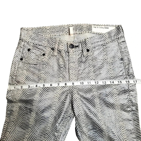 Rag & Bone The Legging Metallic Zebra Print Pants - Picture 3 of 6